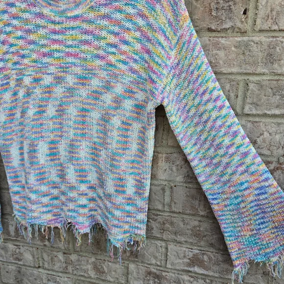 POL Women's Pastel Knit Sweater- Watch Video Pics Dont Do Sweater Justice - Picture 9 of 9